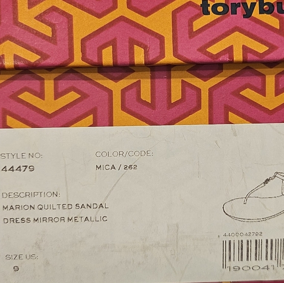 Tory Burch Marion Quilted Sandal Sz 9 - Picture 16 of 16